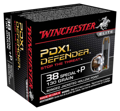 WINCHESTER SUPREME ELITE 38SP +P 130GR PDX1 DEF 20RD 10BX/CS - for sale