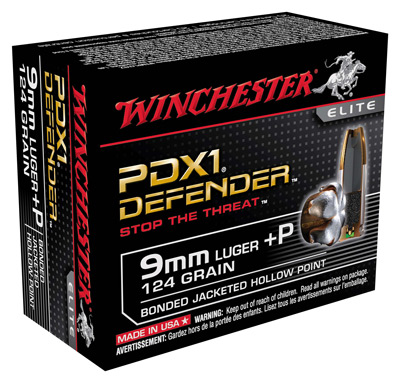 WINCHESTER SUPREME ELITE 9MM LUG 124GR PDX1 DEF 20RD 10BX/C - for sale