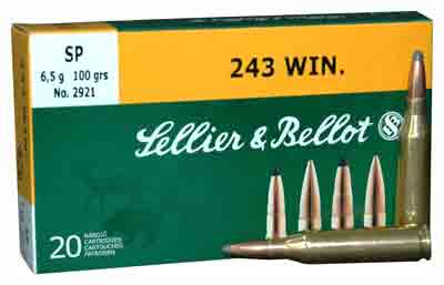 sellier & bellot ammunition - Rifle - .243 Win - RIFLE 243 WIN 100GR SP 20RD/BX for sale