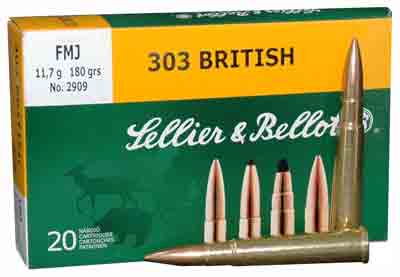 S&B 303 BRITISH 180GR FMJ 20RD 20BX/CS - for sale