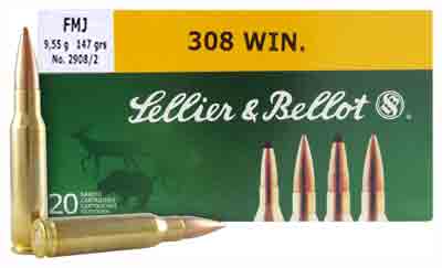 S&B 308 WIN 147GR FMJ 20RD 25BX/CS - for sale