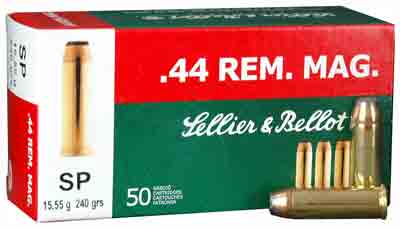 S&B 44 REM MAG 240GR JSP 50RD 12BX/CS - for sale