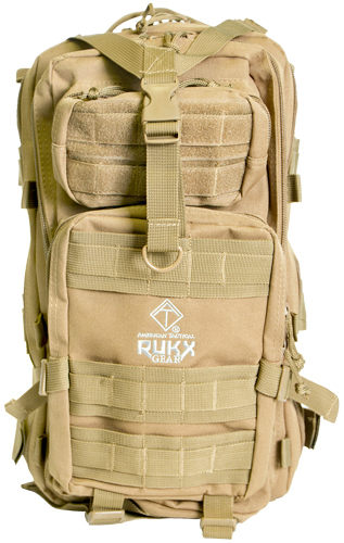 RUKX GEAR TACTICAL 1 DAY BAG TAN (12/CASE) - for sale