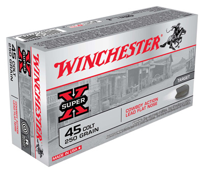 WINCHESTER COWBOY 45 LONG COLT 250GR LEAD-FP 50RD 10BX/CS - for sale