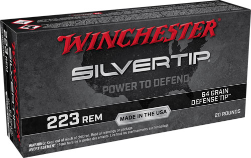 WINCHESTER SILVERTIP 223 REM 64GR DEFENSE TIP 20RD 10BX/CS - for sale