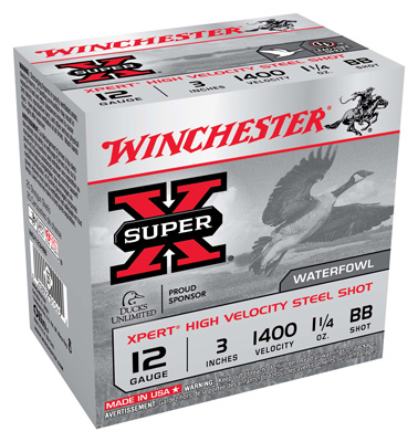 WINCHESTER XPERT 12GA 3" 1400F STEEL BB 1-1/4OZ 25RD 10BX/CS - for sale