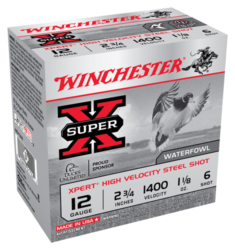 WINCHESTER XPERT 12GA 1400FPS 2.75"  1-1/8OZ #6 25RD 10BX/CS - for sale