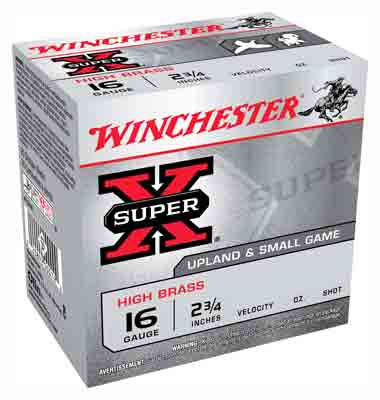 WINCHESTER SUPER X AMO 16GA 2 3/4IN 1 1/8OZ #6 HI BRASS 25RD (10 BOX CASE) - for sale