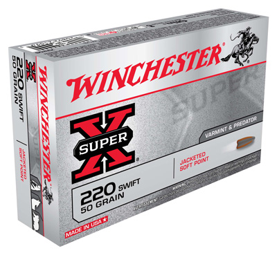 WINCHESTER SUPER-X 220 SWIFT 50GR JSP 20RD 10BX/CS - for sale