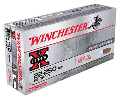 WINCHESTER SUPER-X 22-250 55GR PSP 20RD 10BX/CS - for sale