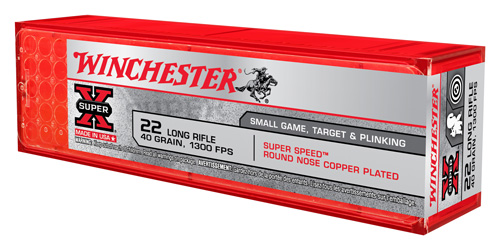 WINCHESTER SUPER SPEED 22LR 1300FPS 40GR LRN 100RD 20BX/CS - for sale