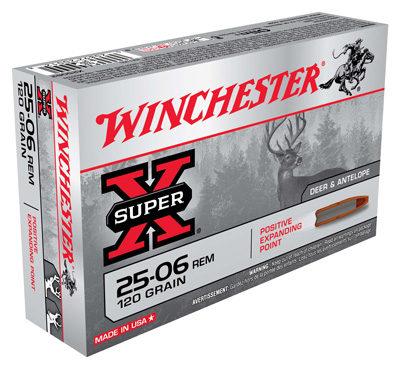 WINCHESTER SUPER-X 25-06REM 120GR EXPAND PNT 20RD 10BX/CS - for sale