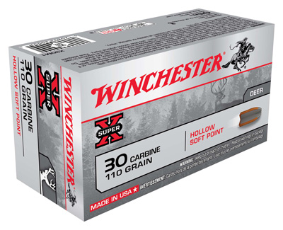 WINCHESTER SUPER-X 30 CARBINE 110GR HSP 50RD 10BX/CS - for sale