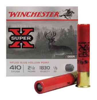 WINCHESTER SUPER-X SLUGS 410 2.5" 1830FP 1/5OZ 15RD 10BX/CS - for sale