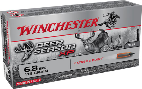 WINCHESTER DEER SEASON 6.8SPC 115GR XTREME PNT 20RD 10BX/CS - for sale