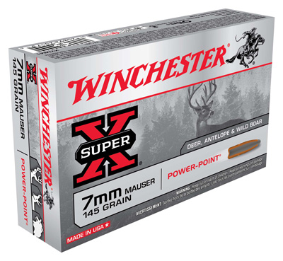 WINCHESTER SUPER-X 7X57 MAUSER 145GR POWER POINT 20RD 10BX/CS - for sale