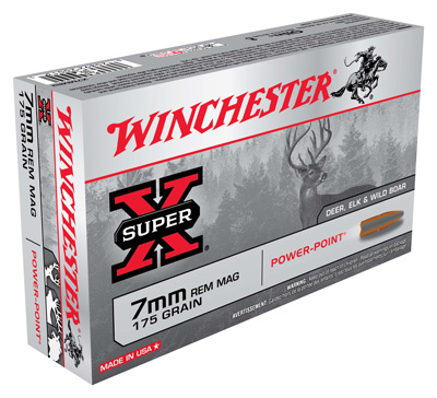 WINCHESTER SUPER-X 7MM REM MAG 175GR POWER POINT 20RD 10BX/CS - for sale