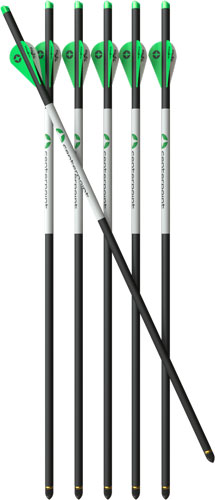 CENTERPOINT XBOW ARROW 20" CARBON 400GR HALF-MOON 6PK - for sale