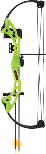 BEAR ARCHERY YOUTH COMPOUND BOW BRAVE RH GREEN AGE 8+ - for sale