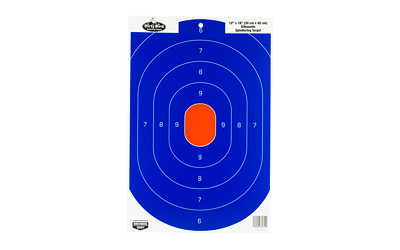 B/C TARGET DIRTY BIRD 12x18 BLUE/ORANGE SILHOUETTE 8/PK ( 6 PER CASE ) - for sale
