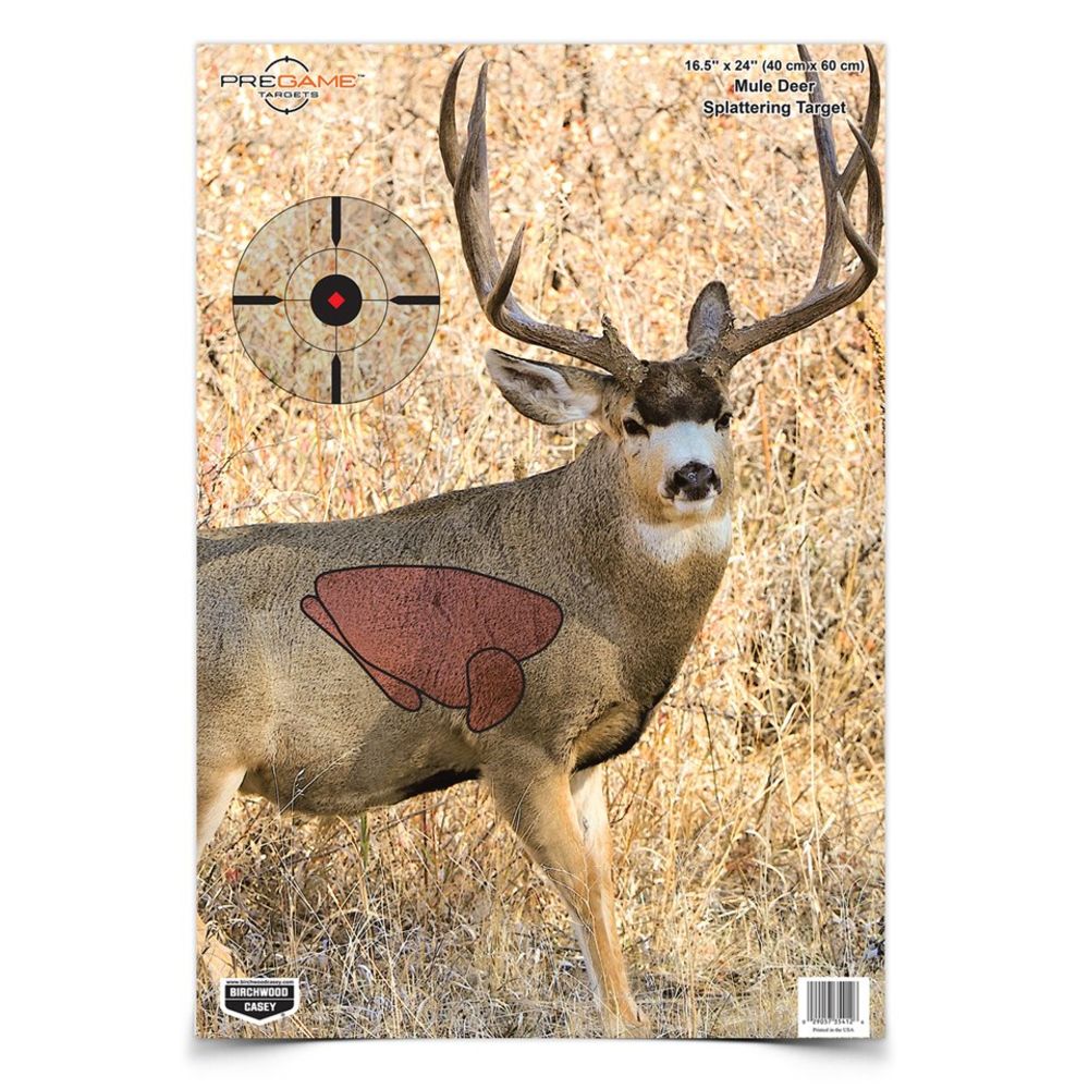 birchwood casey - BC35402 - PREGAME 16.5X24IN MULE DEER 3PK for sale