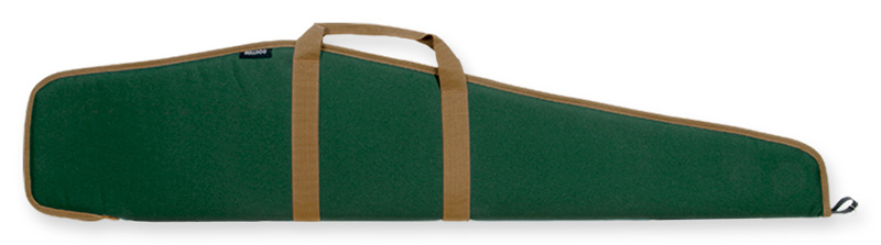 BULLDOG RIFLE CASE 48" GREEN W/TAN TRIM 5/8" PADDING - for sale