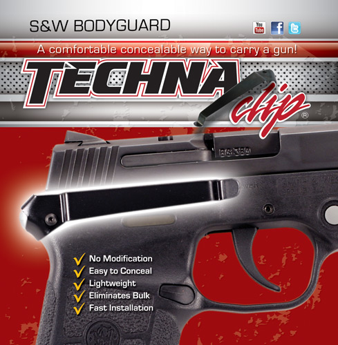 TECHNA CLIP HANDGUN RETENTION CLIP S&W BODYGUARD AUTO RIGHT - for sale