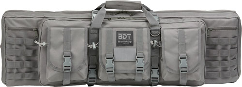 BULLDOG CASE TACTICAL 43 DOUBLE TACTICAL RIFLE CASE SEAL GREY W/ BACK STRAPS (5 PER CASE) - for sale