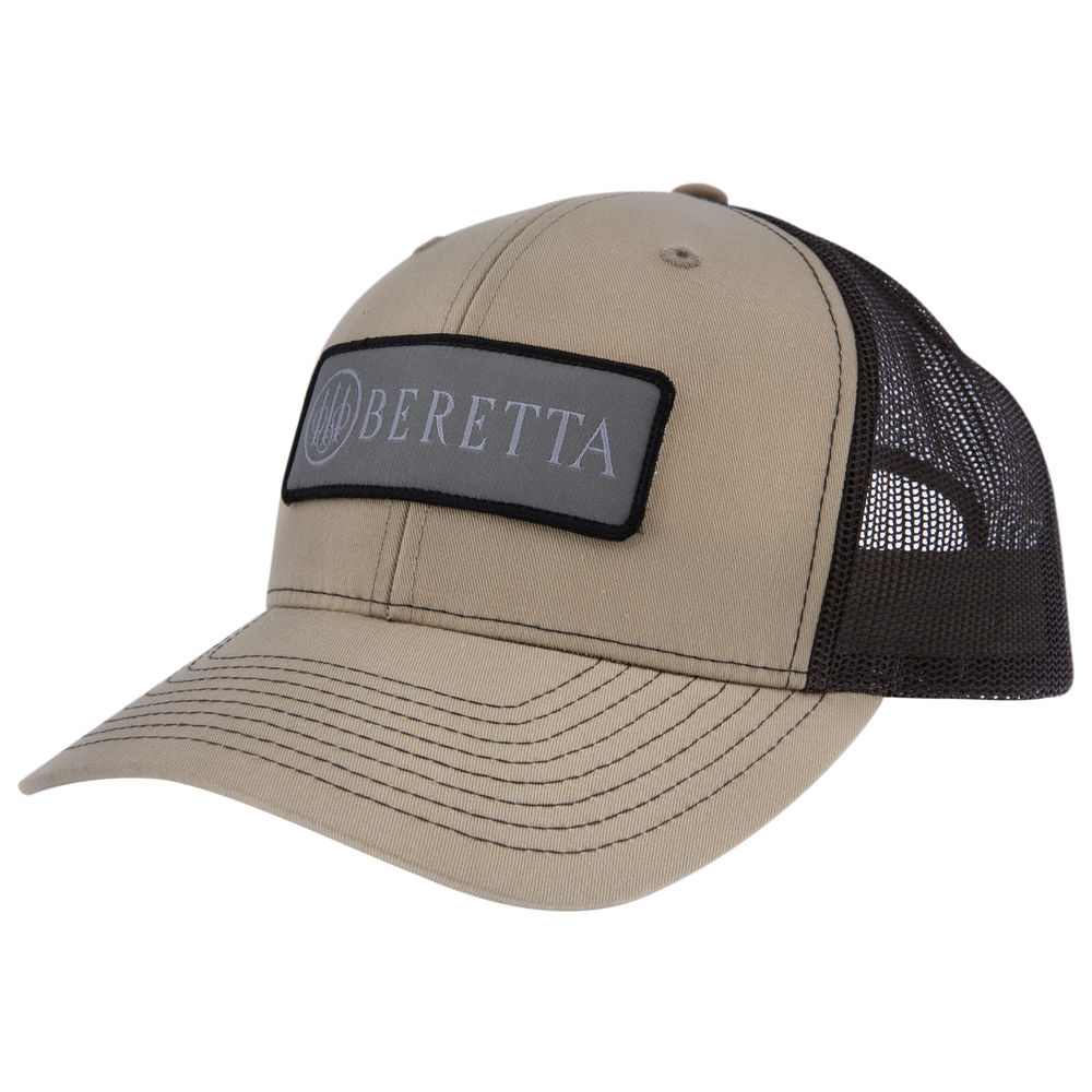 BERETTA CAP SDY TRUCKER RECT PATCH MESH BACK KHAKI/BLACK - for sale
