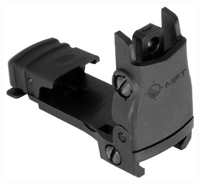 MISSION FIRST TACTICAL REAR FLIP UP SIGHT BLACK PO... - for sale