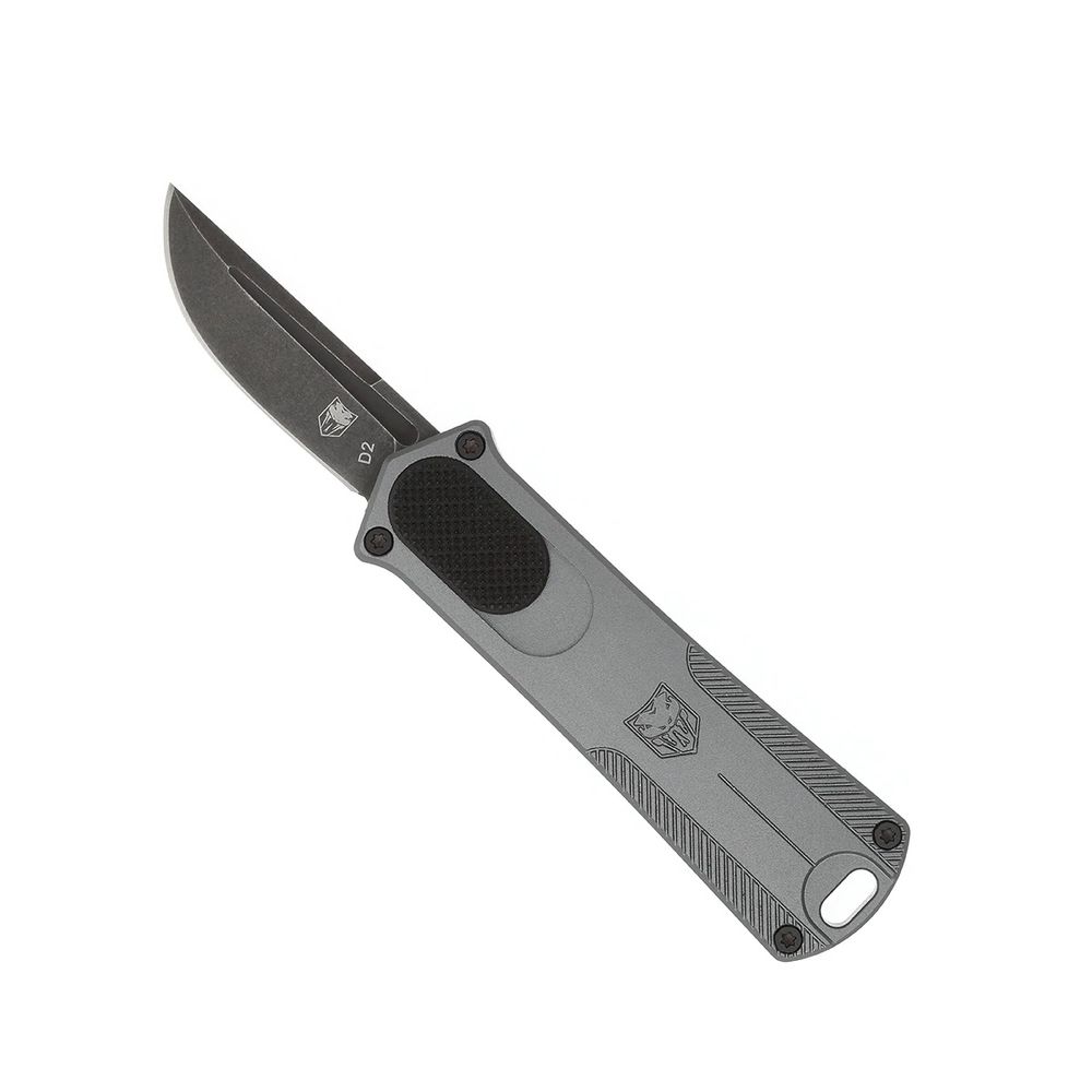 cobratec knives - CALI952GRYDNS - CALIFORNIA OTF 952 GREY DROP NOT SERR for sale
