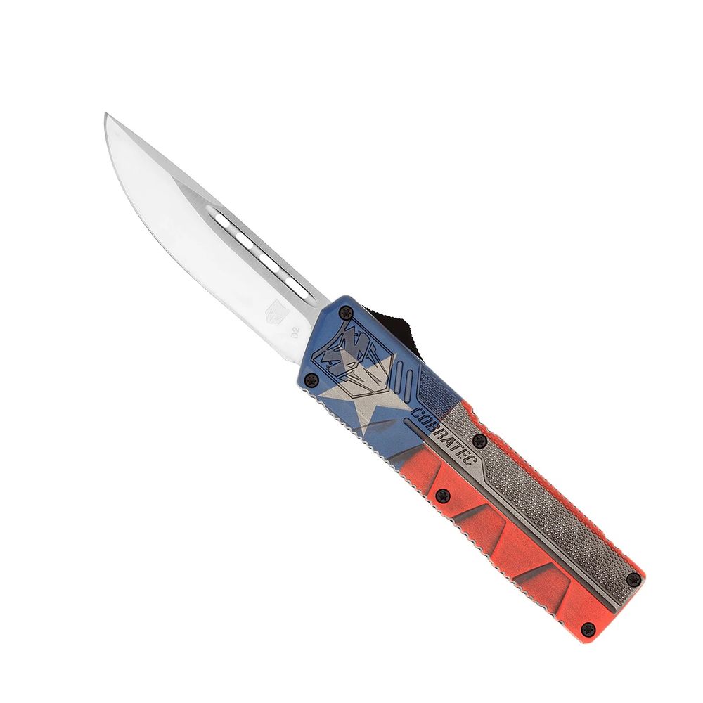 cobratec knives - TXCTLWDNS - TEXAS FLAG LTWT DROP NOT SERR for sale