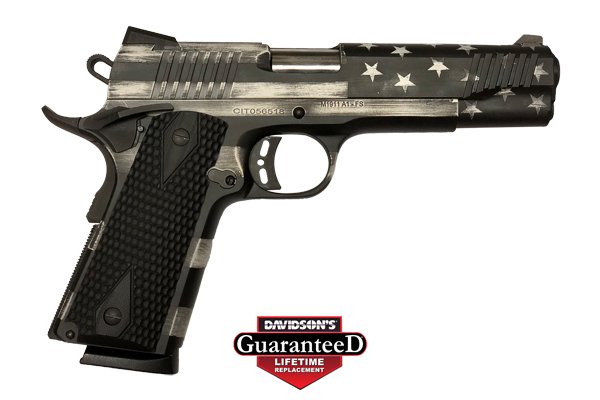 CITADEL M1911 GOVERNMENT 45ACP USA FLAG GRAYSCALE G10 - for sale