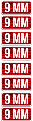 MTM AMMO CALIBER LABELS 9MM 8-PACK - for sale