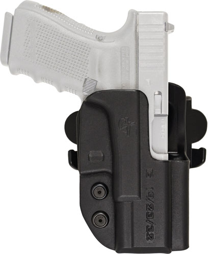 COMP-TAC INTERNATIONAL OWB KYDEX MODULAR MOUNT GLOCK 19 GEN 1-4 RH BLACK - for sale