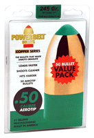 CVA POWERBELT BULLETS AERO TIP .50 CALIBER 245GR 50-COUNT* - for sale