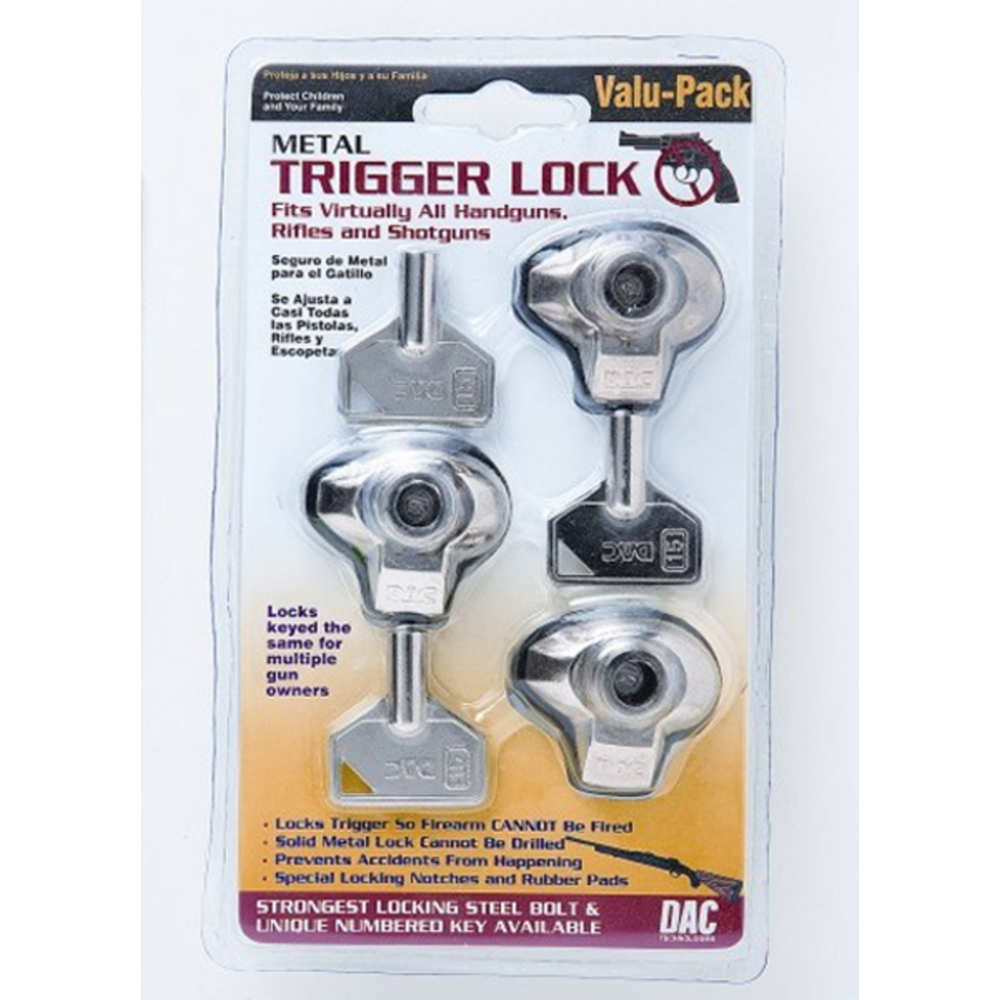 DAC TRIPLE PACK METAL TRIGGER LOCK - for sale