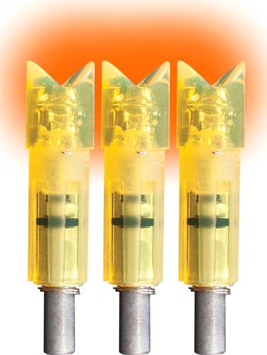 LUMENOK LIGHTED NOCK XBOW HD ORANGE CRESCENT EASTON 3PK - for sale