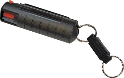 PSP PEPPER SPRAY w/ BLACK HARD CASE W/QR KEY RING 1/2 OZ. - for sale