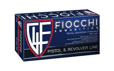FIOCCHI AMO 9MM LUGER 124GR FMJ 50-RD (20 BOXES PER CASE) - for sale