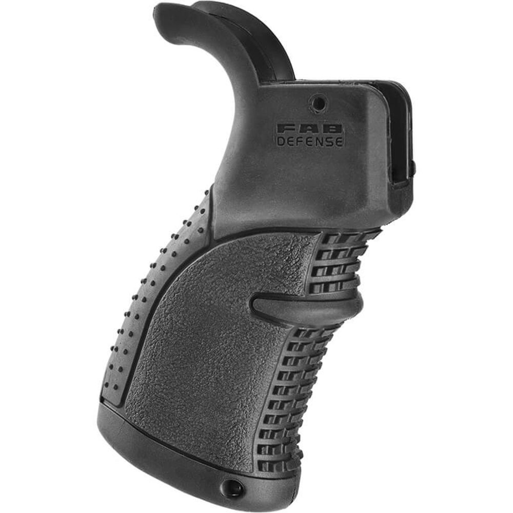 F.A.B. DEFENSE RUBBERIZED ERGO PISTOL GRIP AR-15 BLACK - for sale