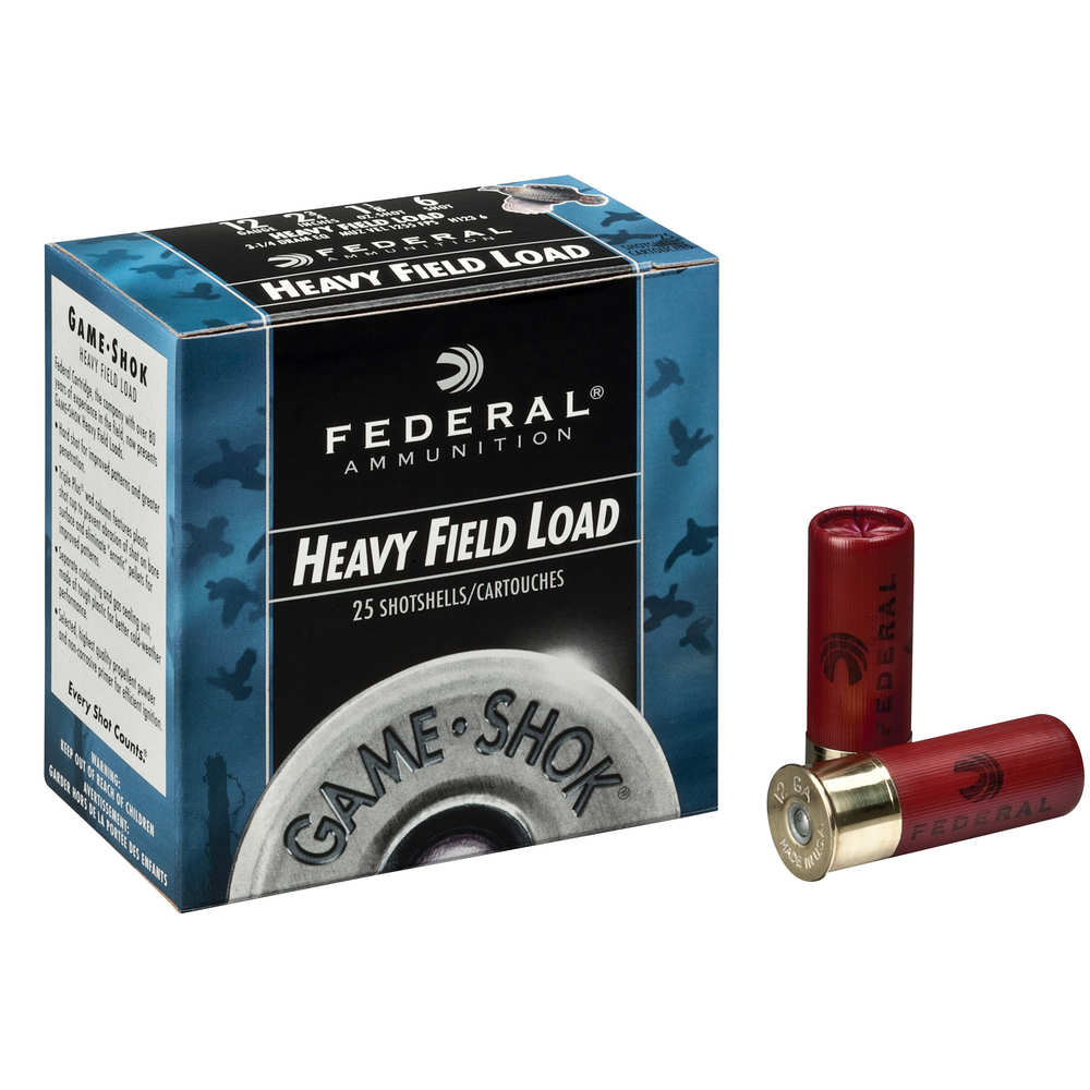 FEDERAL GAME SHOK 12GA 2.75" 1 1/8OZ #4 25RD 10BX/CS - for sale