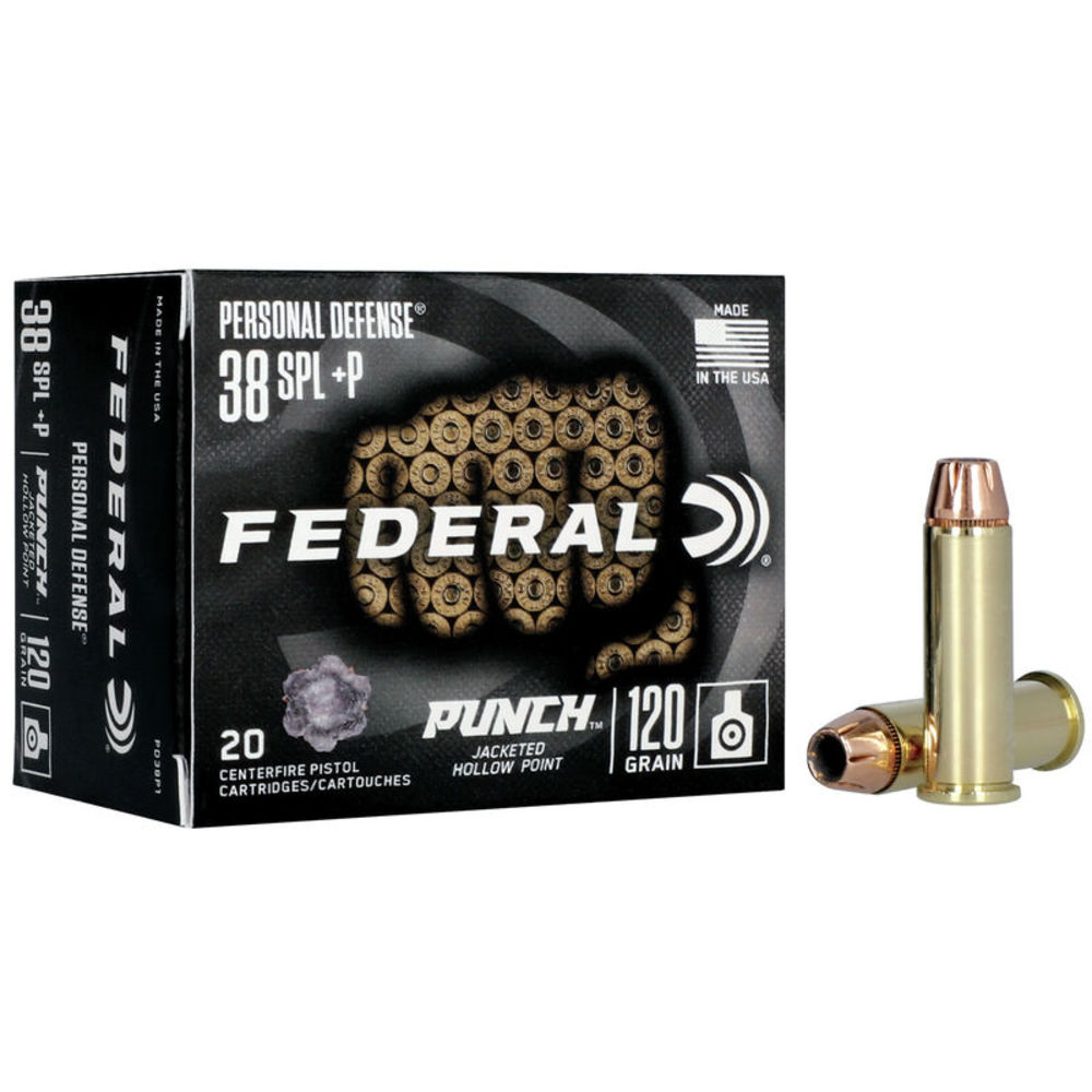 FEDERAL PUNCH 38 SPL 120GR JHP 20RD 10BX/CS - for sale