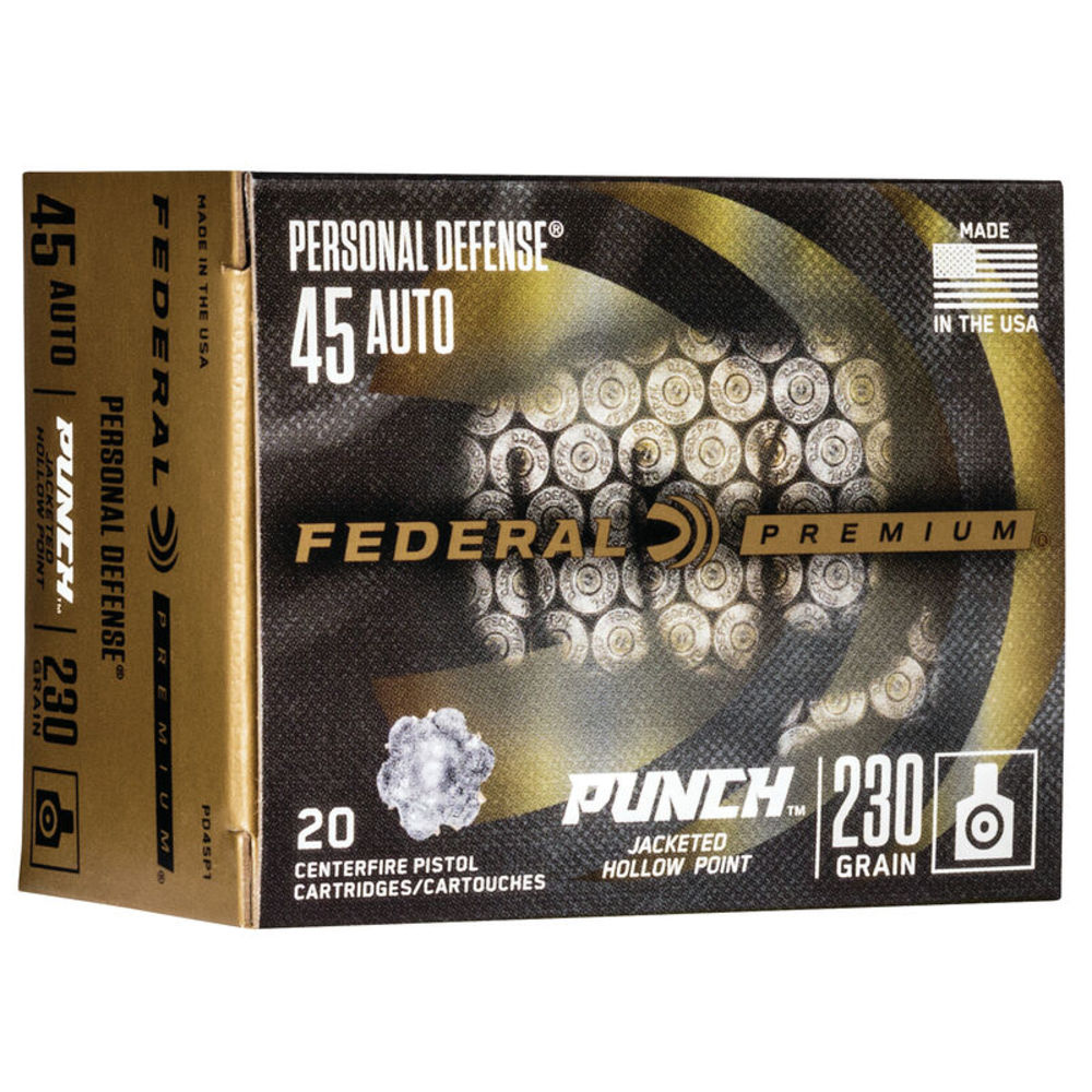 FEDERAL PUNCH 45ACP 230GR JHP 20RD 10BX/CS - for sale