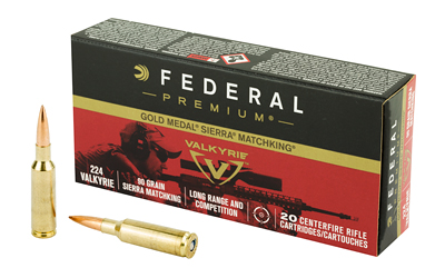 Federal - Premium - .224 Valkyrie - GOLD MEDAL 224 VAL 90 GR BTHP 20/BX for sale