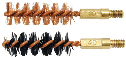 OTIS 40 CAL RIFLE BORE BRUSH 2/PK 1-NYLON/1-BRONZE ( 12 PER CASE ) - for sale