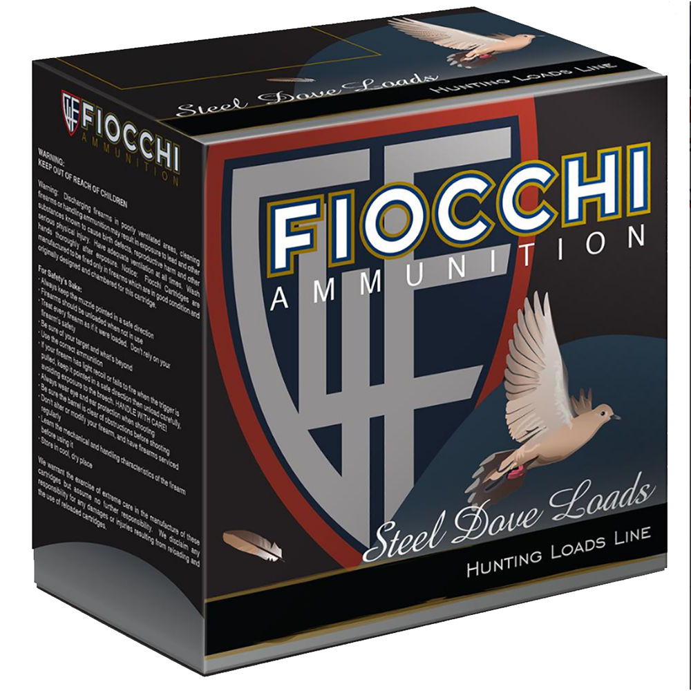 FIOCCHI STEEL DOVE & QUAIL AMO 12GA 1 OZ #7 1200FP... - for sale