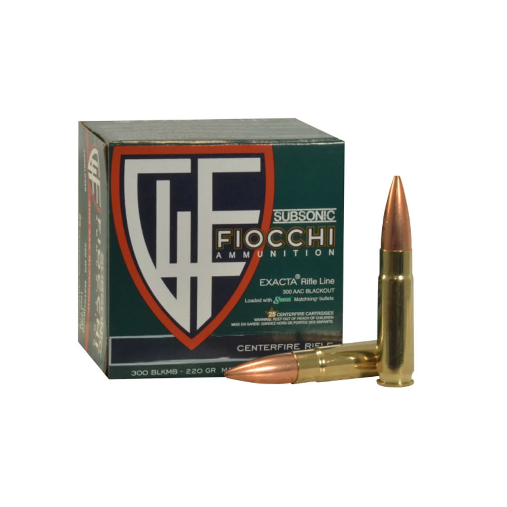 FIOCCHI 300 BLACKOUT 220GR HPBT 25RD 20BX/CS - for sale