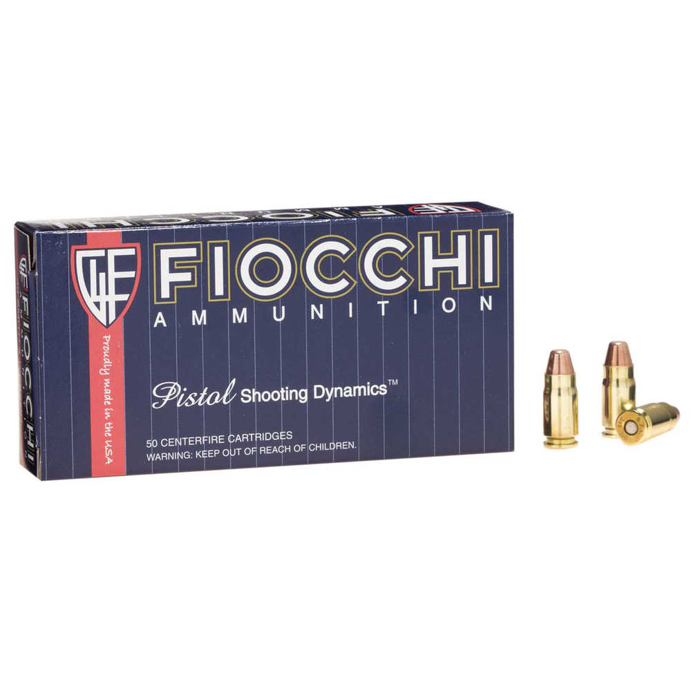 FIOCCHI AMO 357 SIG 124GR FMJ 50-RD ( 20 BOXES PER CASE ) - for sale