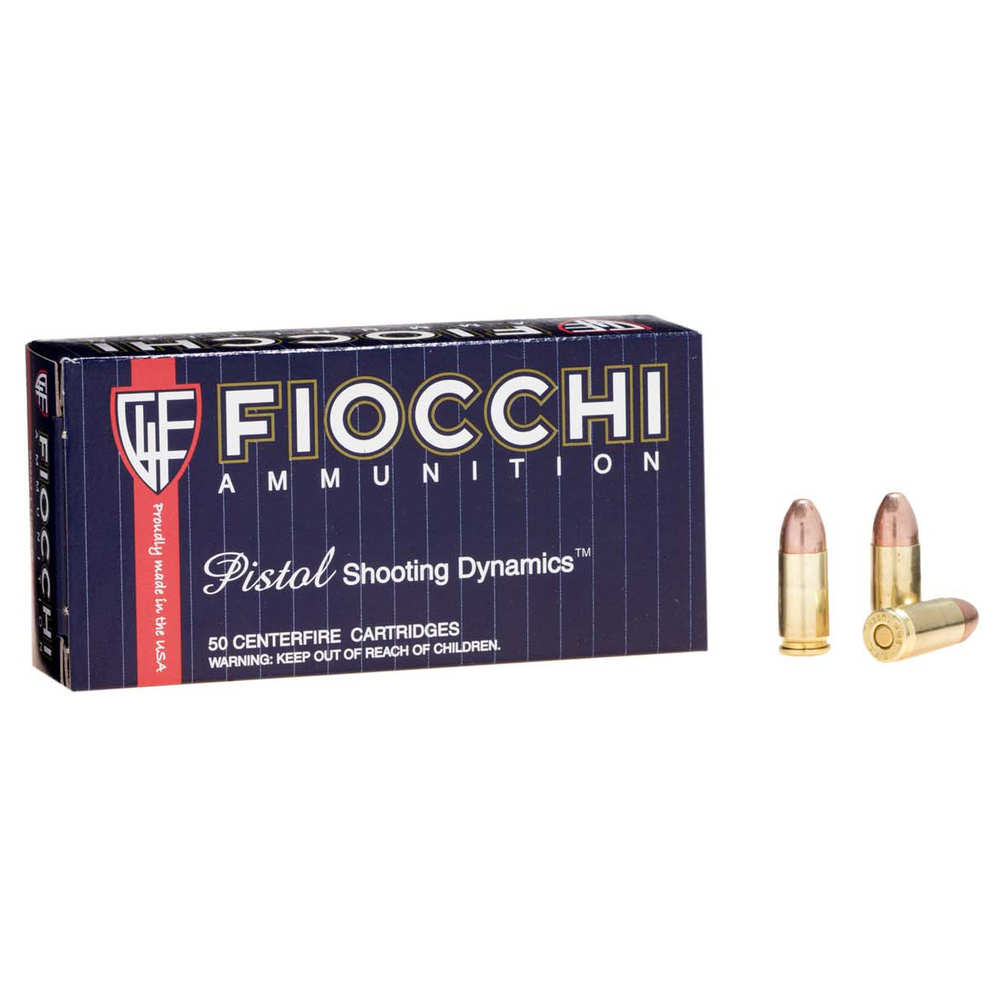 FIOCCHI 9MM LUGER 147GR FMJ 50RD 20BX/CS - for sale